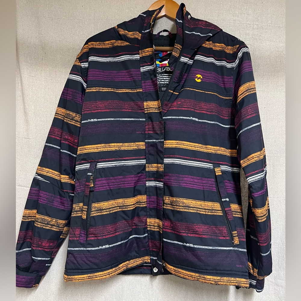 Billabong Altyr series men’s small ski, snowboarding striped jacket
